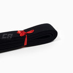 Czarny pas Arawaza Deluxe bawełna 38 mm