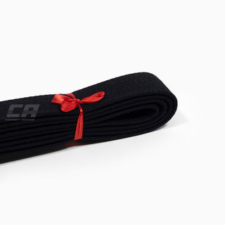 Czarny pas Arawaza Deluxe bawełna 38 mm