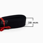 Czarny pas Arawaza Deluxe bawełna 38 mm