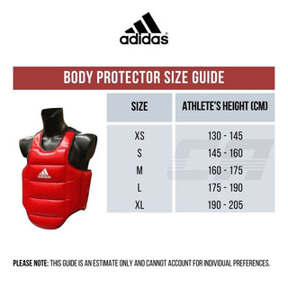 Ochrona tułowia odwracalny Adidas czerwono-niebieski