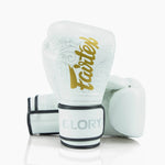 Rękawice bokserskie Fairtex x Glory BGVG3 Biało-złoty