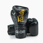 Rękawice bokserskie Fairtex x Glory BGVG3 Czarny-srebrny
