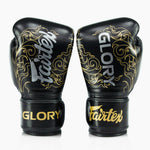 Rękawice bokserskie Fairtex x Glory BGVG3 Czarny-złoty