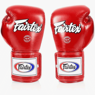 Rękawice do Muay Thai Fairtex BGV5 Super Sparring Czerwony