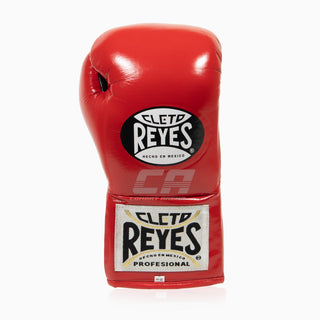 Rękawice bokserskie Cleto Reyes Professional CB2 Czerwono-Czarny ze sznurowadłami