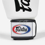Rękawice do Muay Thai Fairtex BGV19 Deluxe Biały