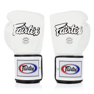 Rękawice do Muay Thai Fairtex BGV5 Super Sparring Biały