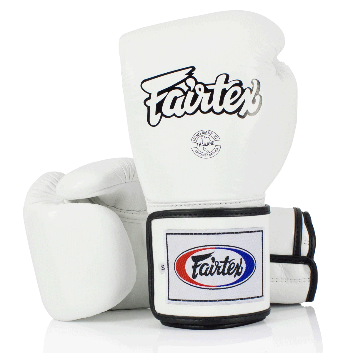 Rękawice do Muay Thai Fairtex BGV5 Super Sparring Biały