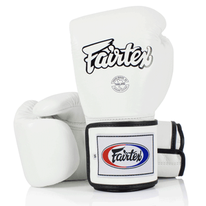 Rękawice do Muay Thai Fairtex BGV5 Super Sparring Biały