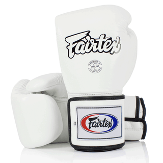 Rękawice do Muay Thai Fairtex BGV5 Super Sparring Biały