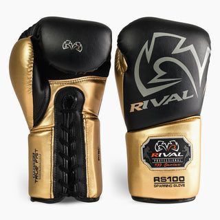 Rękawice bokserskie Rival Profesjonalne Sparring RS100 z sznurowadłami