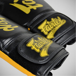 Rękawice do Muay Thai Fairtex Super Sparring BGV18 Czarny-złoty