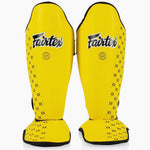 Ochraniacze piszczele Fairtex Zawody SP5 z ochraniaczami na stopy Żółty