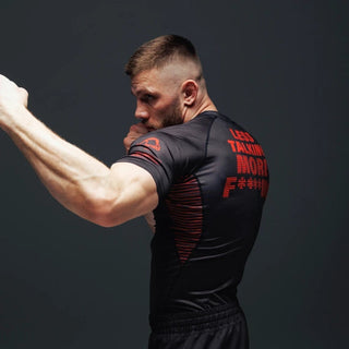 Rashguard Manto Fighting krótki rękaw Czarny