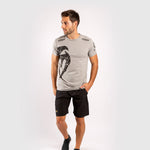T-Shirt z bawełny Venum Giant Szaro-Czarna