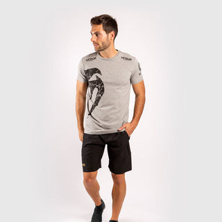 T-Shirt z bawełny Venum Giant Szaro-Czarna