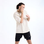 T-shirt Boxraw Sparring Club Oversize Beige-Combat Arena