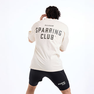 T-shirt Boxraw Sparring Club Oversize Beige-Combat Arena