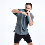 T-shirt Boxraw Sparring Club Oversize Grigio-Combat Arena