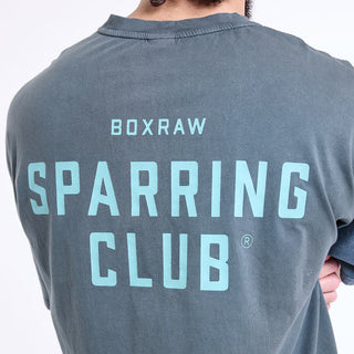 T-shirt Boxraw Sparring Club Oversize Grigio-Combat Arena