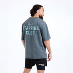 T-shirt Boxraw Sparring Club Oversize Grigio-Combat Arena