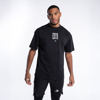 T-shirt Boxraw HRDR FSTR SMTR Oversize Czarny
