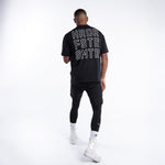 T-shirt Boxraw HRDR FSTR SMTR Oversize Czarny