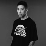 Koszulka oversize Manto Treasure Zone Czarna