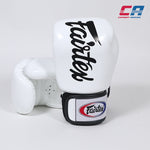 Rękawice do Muay Thai Fairtex BGV19 Deluxe Biały