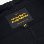 BJJ Gi Manto Base 3.0 Nero-arancione-Combat Arena