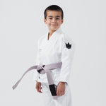 Gi BJJ dziecko Kingz Kore V2 IBJJF Biały 