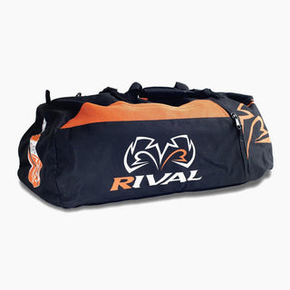 Borsone zaino da palestra Rival RGB50 Nero-Arancione-Combat Arena