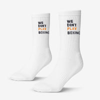 Calzini Boxraw We Don't Play Boxing (3 paia) Bianco-Combat Arena