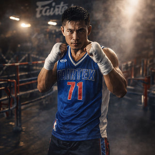 Podkoszulek Fairtex Koszulka NBA JS19 niebieska 