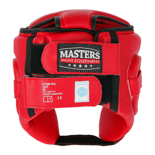 Kask Bokserski Masters WAKO Czerwony 