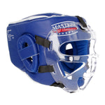 Kask Bokserski z daszkiem Masters WAKO Niebieski 