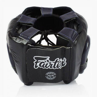Kask Bokserski Fairtex Diagonal Vision Sparring HG13 Czarny-niebieski 