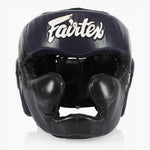 Kask Bokserski Fairtex Diagonal Vision Sparring HG13 Czarny-niebieski 