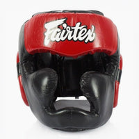Kask Bokserski Fairtex Diagonal Vision Sparring HG13 Czarny-czerwony 