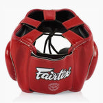 Kask Bokserski Fairtex Pełne Pokrycie HG3 Czerwony 