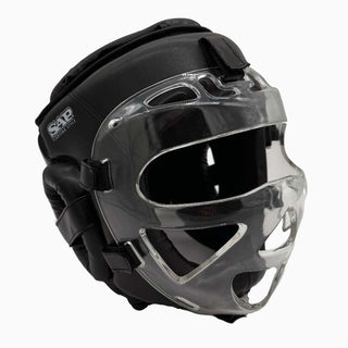 Kask SAP Combat WAKO Czarny z wizjerem-Combat Arena