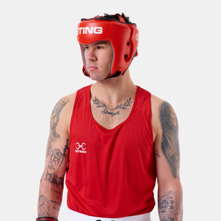 Kask Sting Competition Zatwierdzony World Boxing Czerwony 