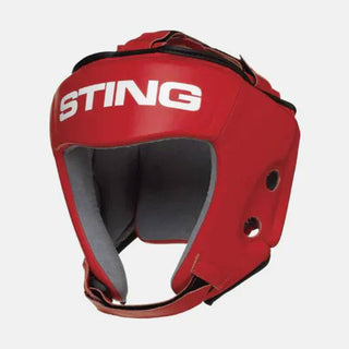 Kask Sting Competition Zatwierdzony World Boxing Czerwony 
