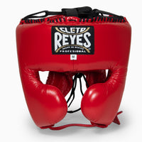 Kask Bokserski Cleto Reyes z osłoną policzków Czerwony-Combat Arena