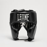 Kask Leone Sport Augusto Classico Czarny z osłoną policzków 