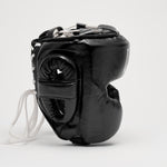 Kask Leone Sport Augusto Classico Czarny z osłoną policzków 