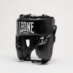 Kask Leone Sport Augusto Classico Czarny z osłoną policzków 