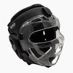 Kask SAP Combat WAKO Czarny z daszkiem 