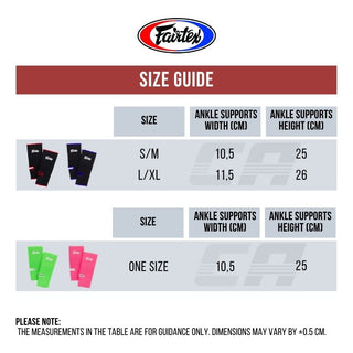 Stabilizator kostki Fairtex AS1 Czarny-czerwony 