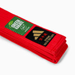 Pasek Adidas Elite WKF Czerwony z Kanji 